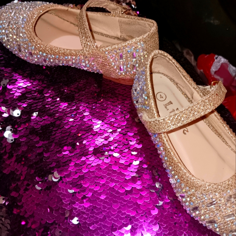 LINK BEDAZZLED  ballerina slipons for girls